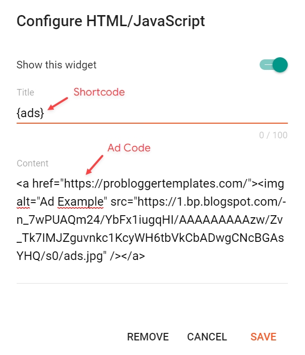 Sidebar Ads