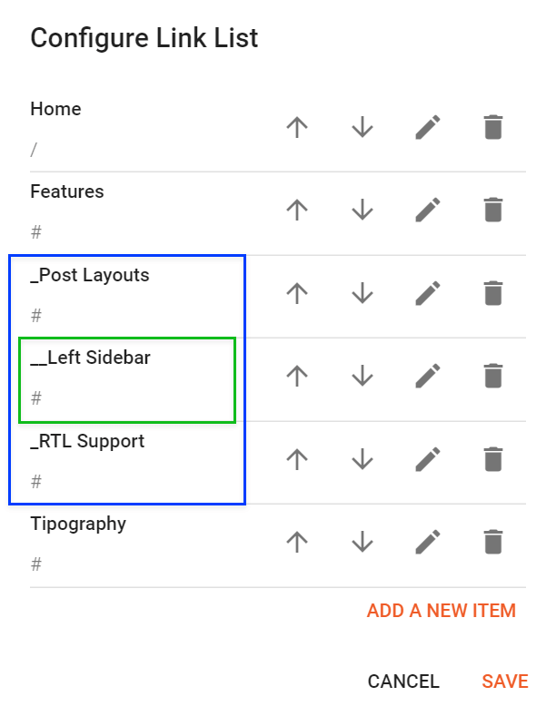 Submenu