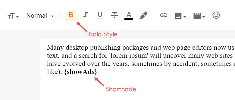 Shortcode