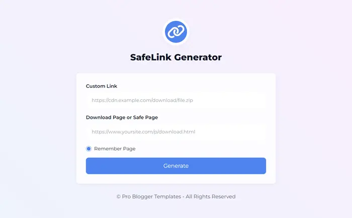 Safelink generator