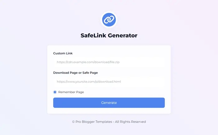 Safelink generator