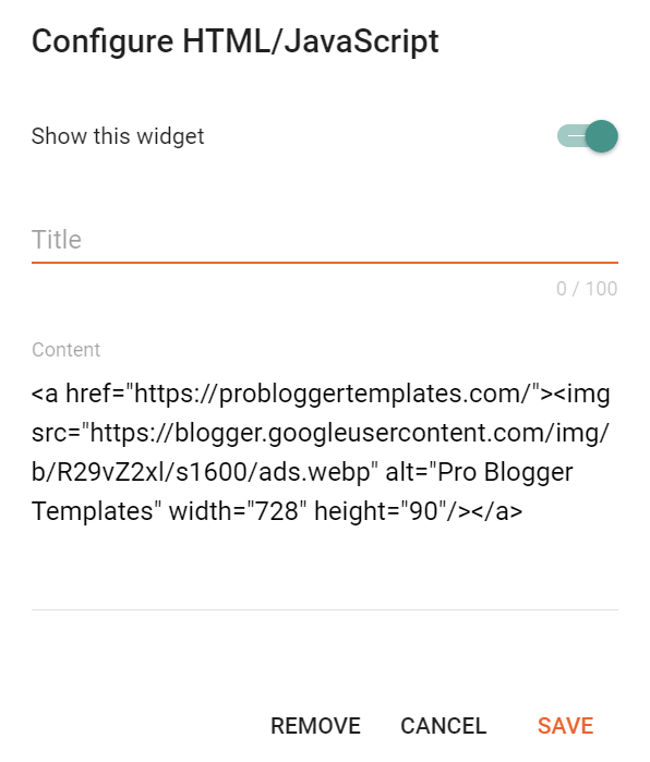 Footer ads