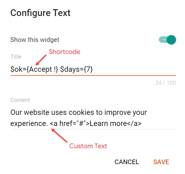 Cookie consent
