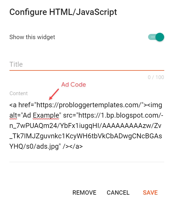 Footer ADS