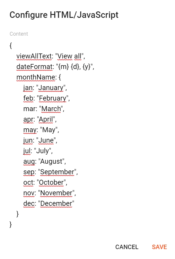 JSON Variables