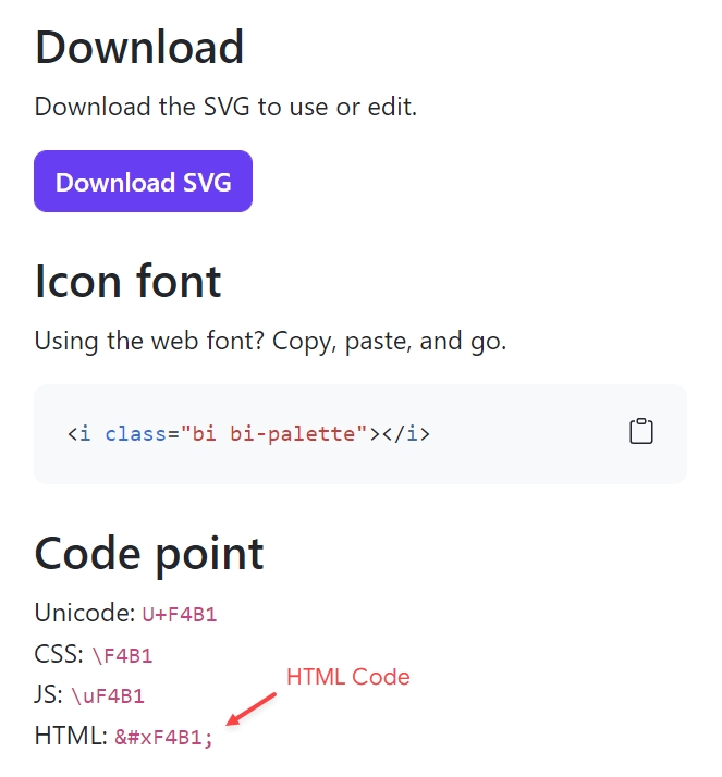 Bootstrap icon