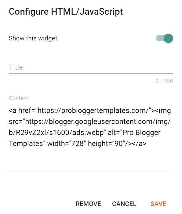 Header ads