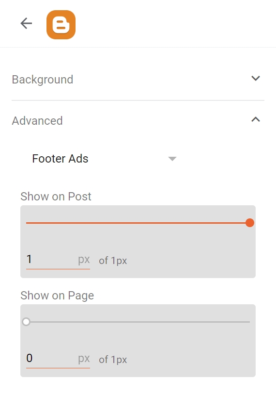 Display options